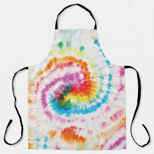 Spiral-Krawatte, Regenbogenförmige Muster Schürze