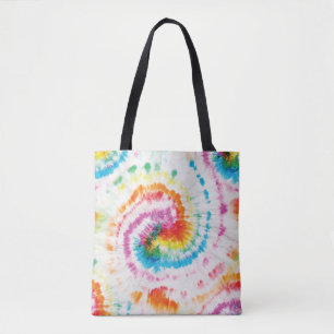 Spiral-Krawatte, Regenbogenförmige Muster Tasche