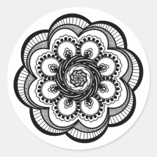 Spiral Mandala Runder Aufkleber