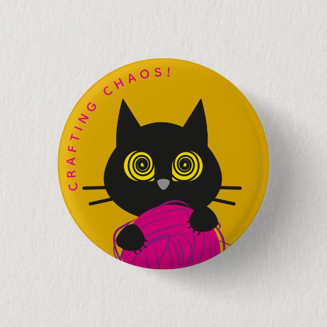 Spiral-Mit Augen Kuro Catto Abzeichen - Chaotische Button (Vorderseite)