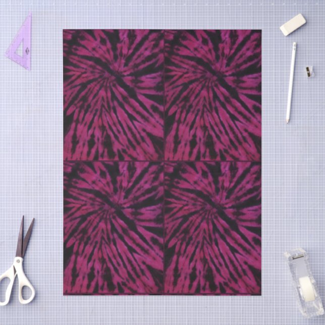 Spiral Nautilus Krawatte Dye Rosa Lila Decoupage Seidenpapier (Basteln)