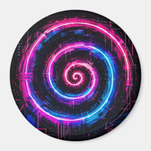 Spiral Neon Twist Magnet