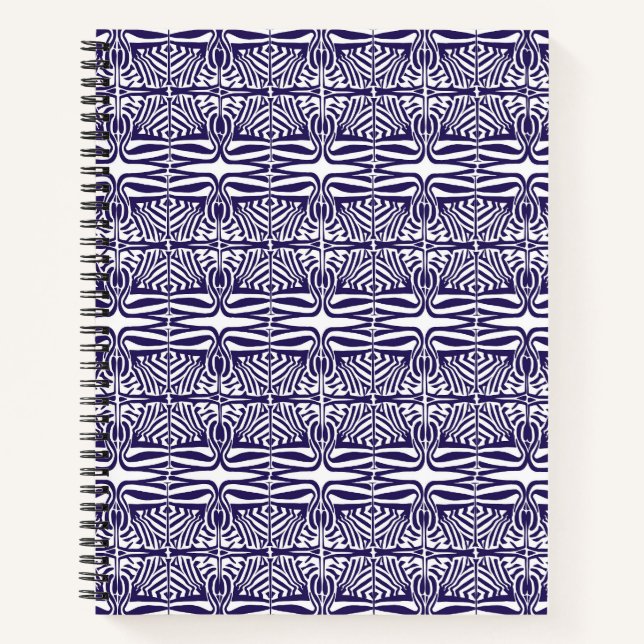 Spiral Note Book Lila Ornament Notizbuch (Vorderseite)