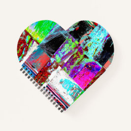 Spiral Notebook – Abstract Grid Notizbuch