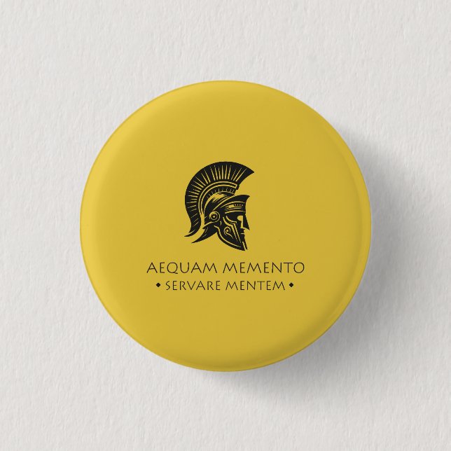 Spiral Notebook Aequam memento servare mentem Button (Vorderseite)