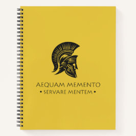 Spiral Notebook Aequam memento servare mentem Notizbuch