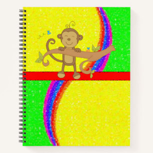 Spiral-Notebook-Affe Notizbuch