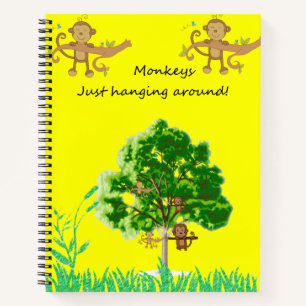 Spiral-Notebook-Affe Notizbuch