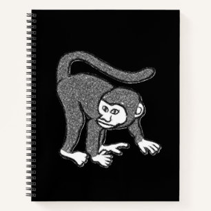 Spiral-Notebook-Affe Notizbuch