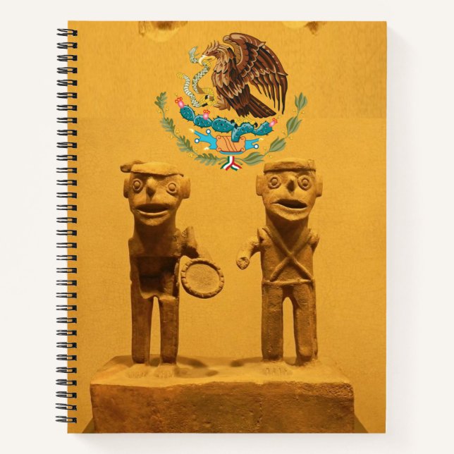 Spiral Notebook antike mexikanische Notizbuch (Vorderseite)