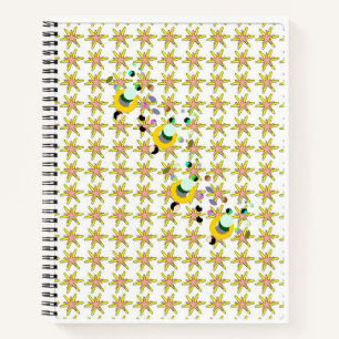 Spiral-Notebook-Bienen Notizbuch