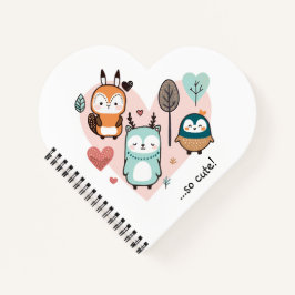 Spiral Notebook bietet eine niedliche Illustration Notizbuch
