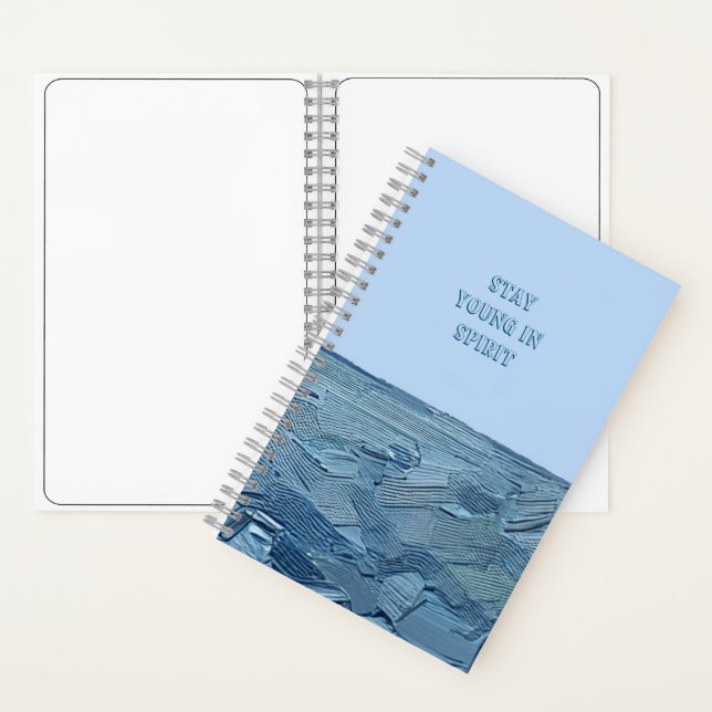 Spiral Notebook Bleibe Young in Spirit, Edit Optio Notizbuch (Innen)