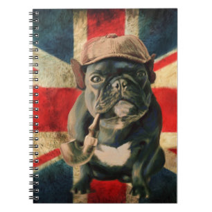 Spiral Notebook Bulldog Design Notizblock