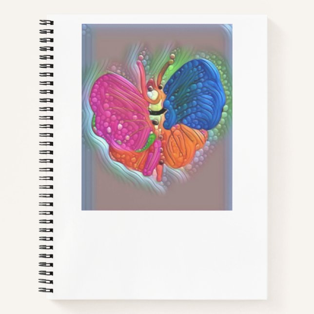 Spiral Notebook Butterfly Notizbuch (Vorderseite)