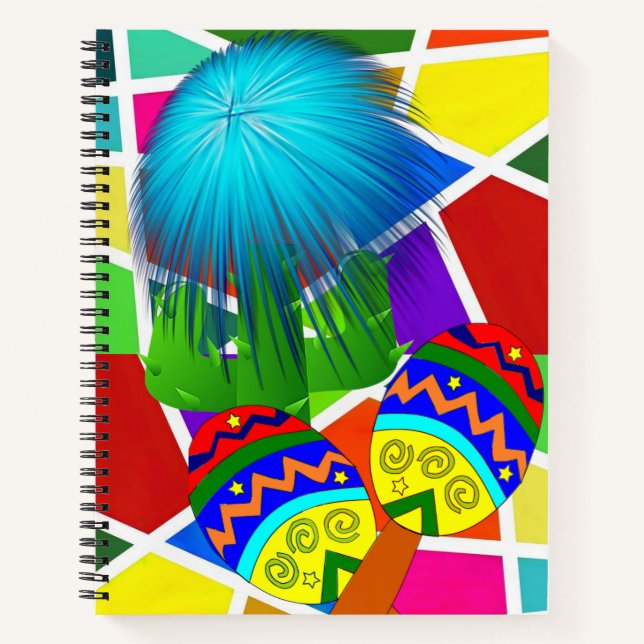Spiral Notebook Cactus mexikanisch Notizbuch (Vorderseite)
