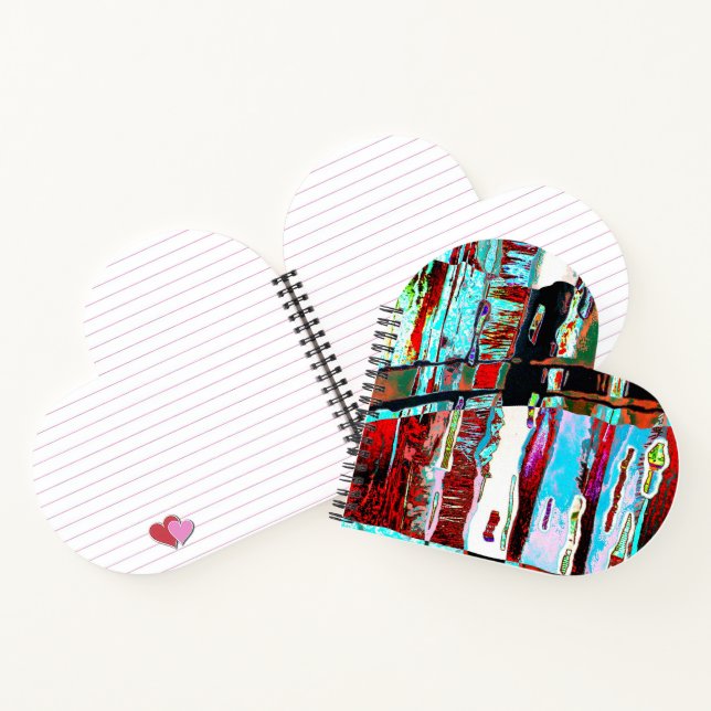 Spiral Notebook – Collapse Reflection Abstract  Notizbuch (Innenseite)