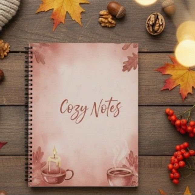 Spiral Notebook Cozy Notes" Autumn Vibes Deluxe Sp Notizbuch (Von Creator hochgeladen)