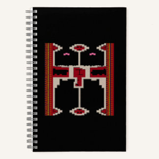 Spiral Notebook Design inspired by art from Borneo Notizbuch