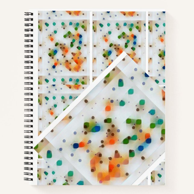 Spiral Notebook Dots Notizbuch (Vorderseite)