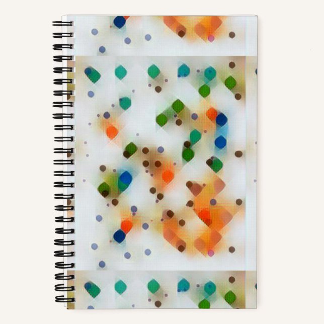Spiral Notebook Dots Notizbuch (Vorderseite)