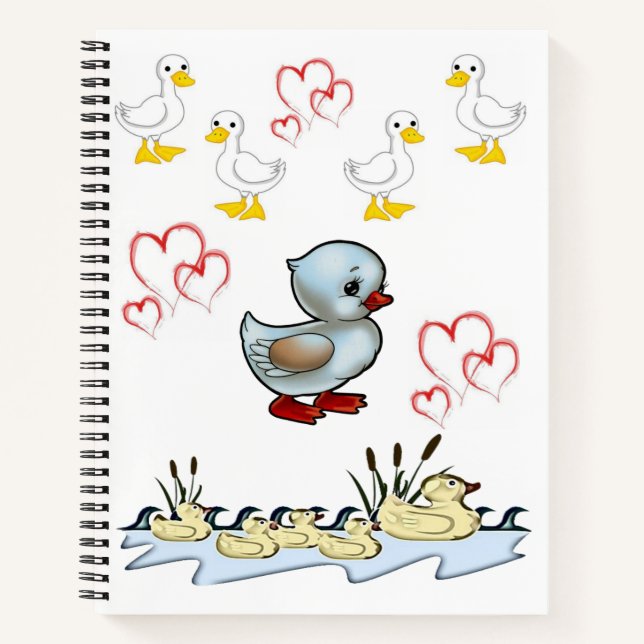 Spiral Notebook Duck Notizbuch (Vorderseite)