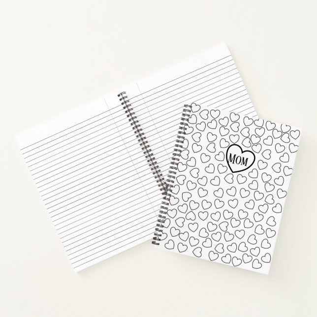 Spiral-Notebook-Farbherzen für die Mama Notizbuch (Innenseite)