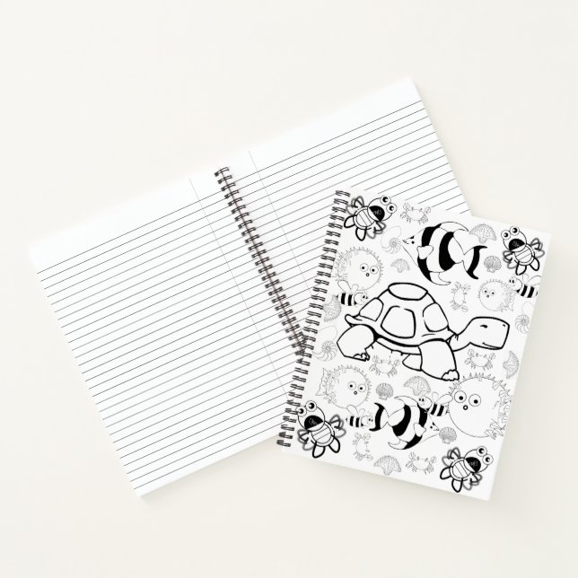 Spiral-Notebook-Farbschildkröten Notizbuch (Innenseite)
