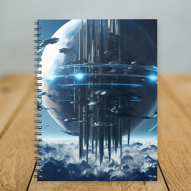 Spiral notebook featuring a galaxy world design notizblock (Von Creator hochgeladen)