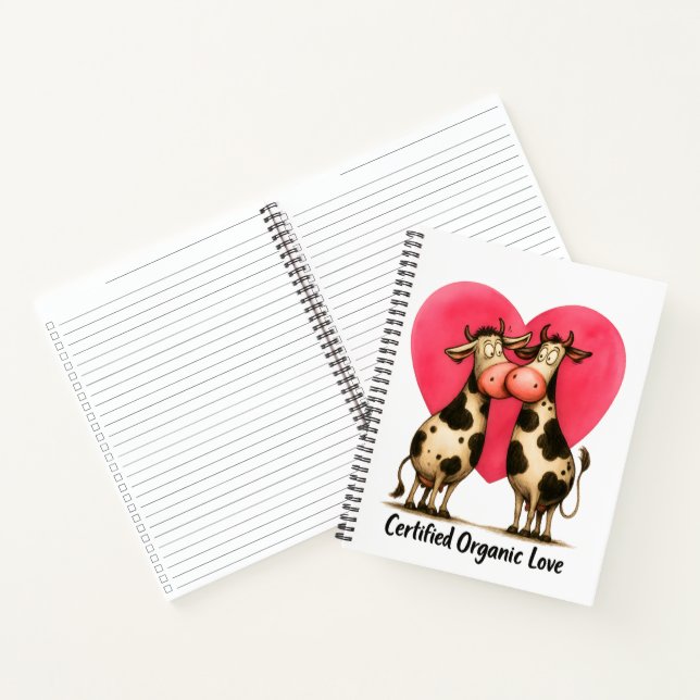🐄💘 Spiral Notebook for Moo-tivated Hearts 📝🌱 Notizbuch (Innenseite)