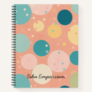 Spiral Notebook Gedankenblasen: Wo Ideen aufgehen Notizbuch