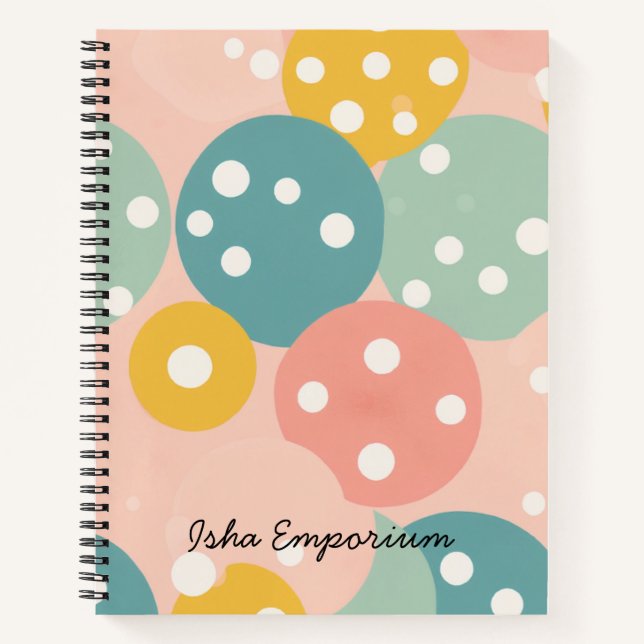 Spiral Notebook Gedankenblasen: Wo Ideen aufgehen Notizbuch (Vorderseite)