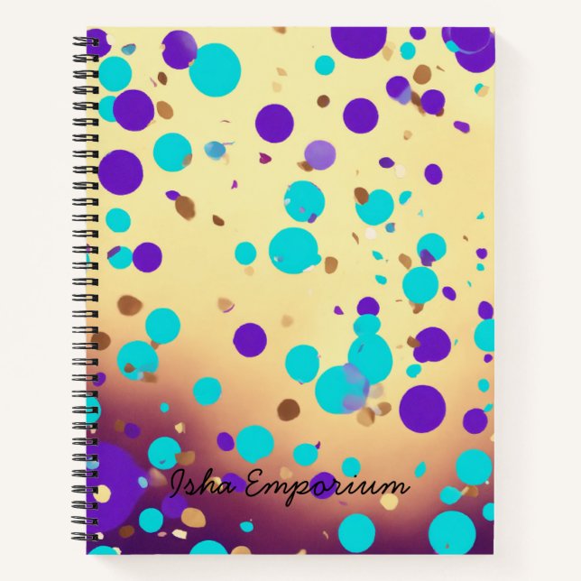 Spiral Notebook Gedankenblasen: Wo Ideen aufgehen Notizbuch (Vorderseite)