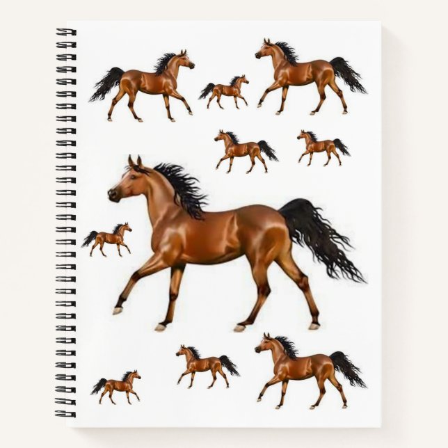 Spiral Notebook Horse Notizbuch (Vorderseite)