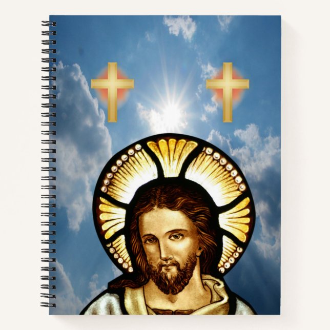 Spiral Notebook Jesus Notizbuch (Vorderseite)