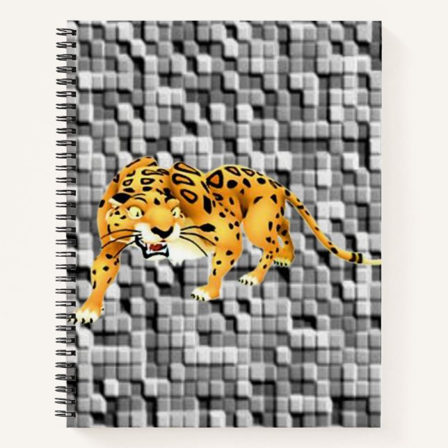 Spiral Notebook Leopard Notizbuch (Vorderseite)