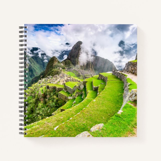 Spiral Notebook Machu Picchu, Cusco - Peru Notizbuch (Vorderseite)