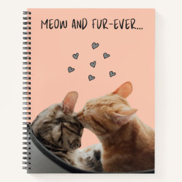 Spiral Notebook, Meow und Fur Ever Notizbuch