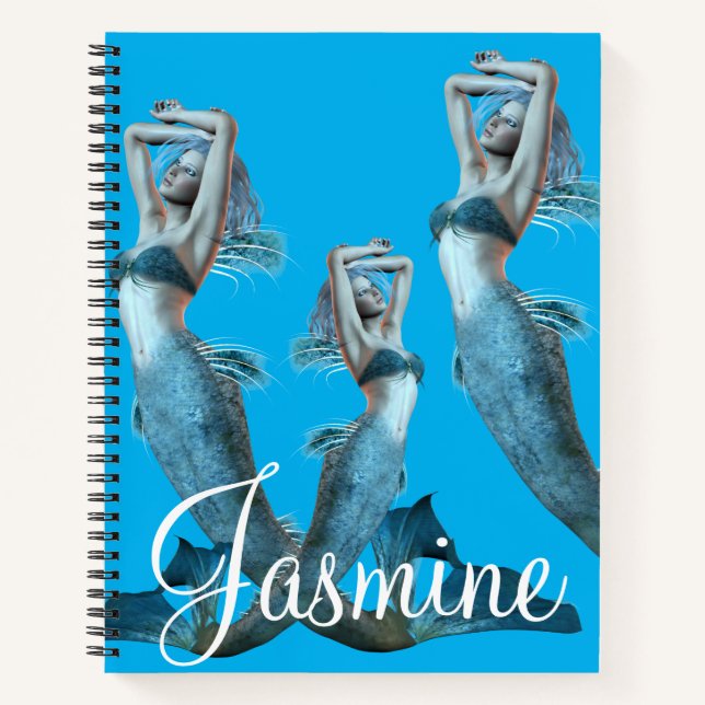 Spiral Notebook Mermaid Notizbuch (Vorderseite)