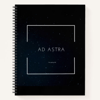 Spiral-Notebook mit Ad Astra Print Notizbuch