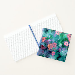 Spiral Notebook Nigella Floral Design Notizbuch