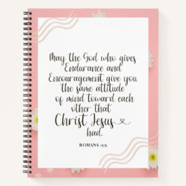 Spiral Notebook - Römer 15:5 Notizbuch