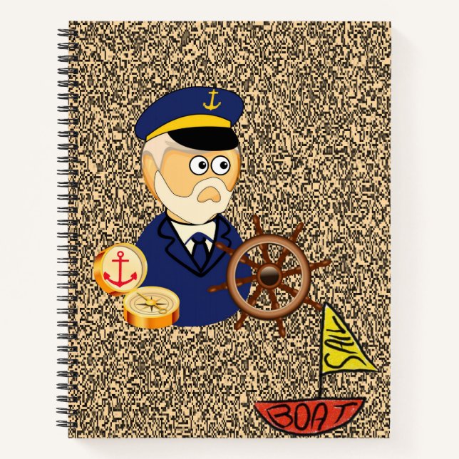 Spiral Notebook Sailboat Notizbuch (Vorderseite)