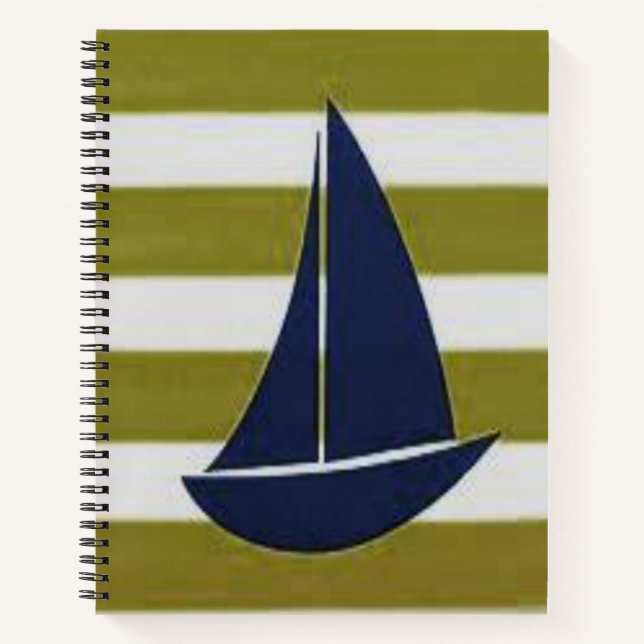 Spiral Notebook Sailboat Notizbuch (Vorderseite)