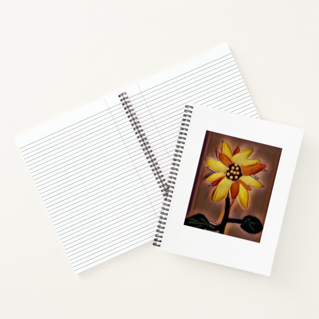 Spiral Notebook Sonnenblume Linde Notizbuch (Innenseite)