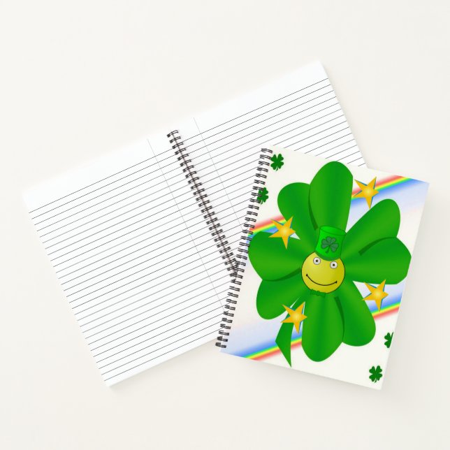 Spiral Notebook St. Patrick's Day Kleeblatt Notizbuch (Innenseite)
