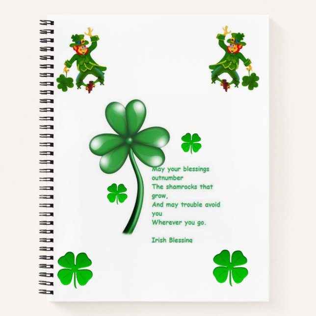 Spiral Notebook St. Patrick's Day Notizbuch (Vorderseite)