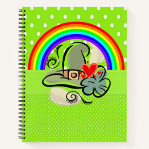 Spiral Notebook St. Patrick's Day Rainbow Notizbuch