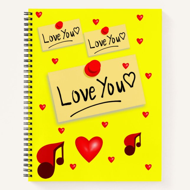 Spiral Notebook Valentine's Day Notizbuch (Vorderseite)
