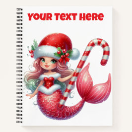 Spiral Notebook-Weihnachten Mermaid Journal Notizbuch